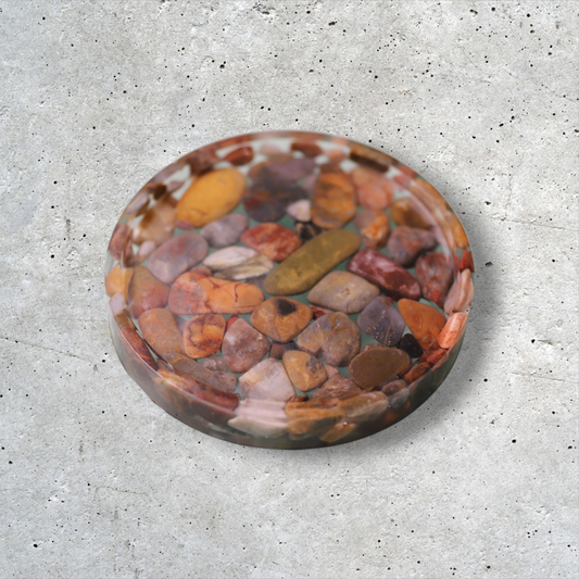 Handmade Resin & Natural Stone Coaster