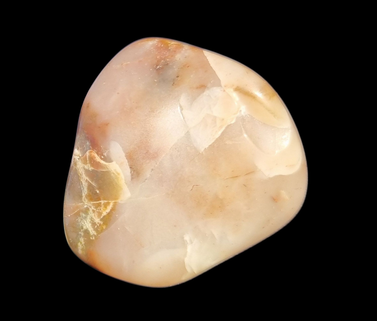 Tumbled Carnelian Gemstone – Warm Peach & Orange | Polished Healing Crystal | Creativity & Vitality Stone