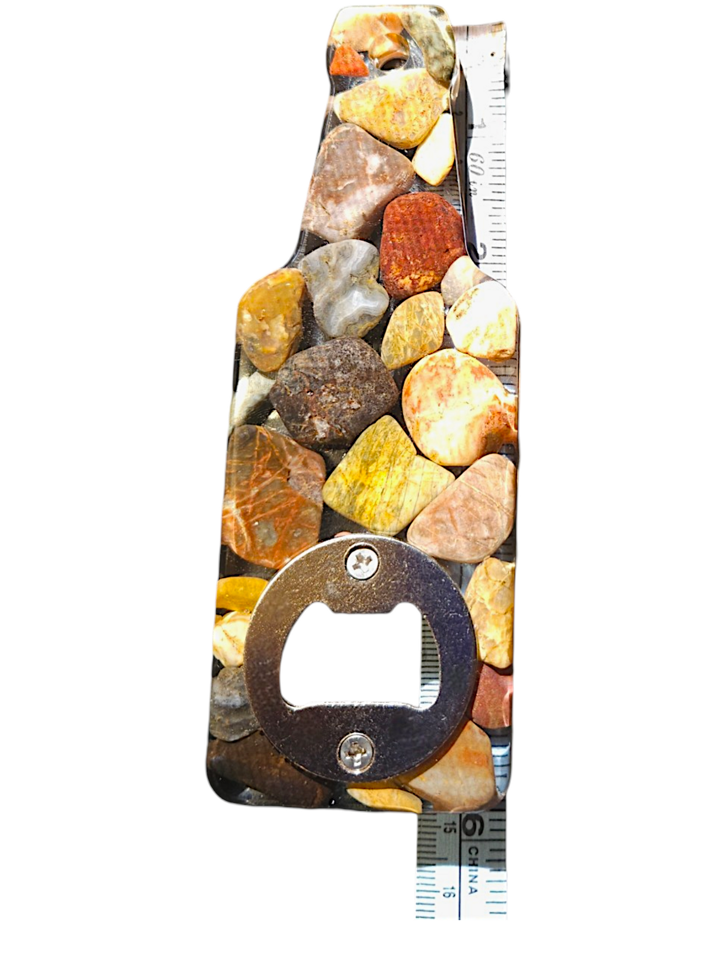Handmade Stone & Resin Bottle Opener – One-of-a-Kind