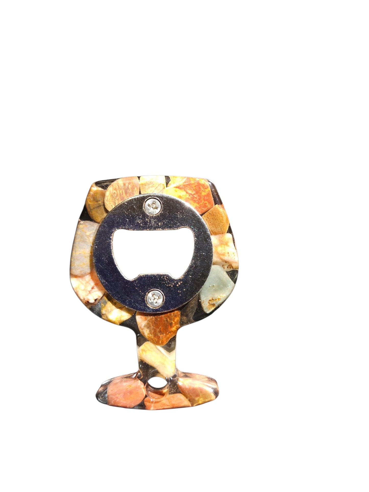 Handmade Stone & Resin Bottle Opener – One-of-a-Kind