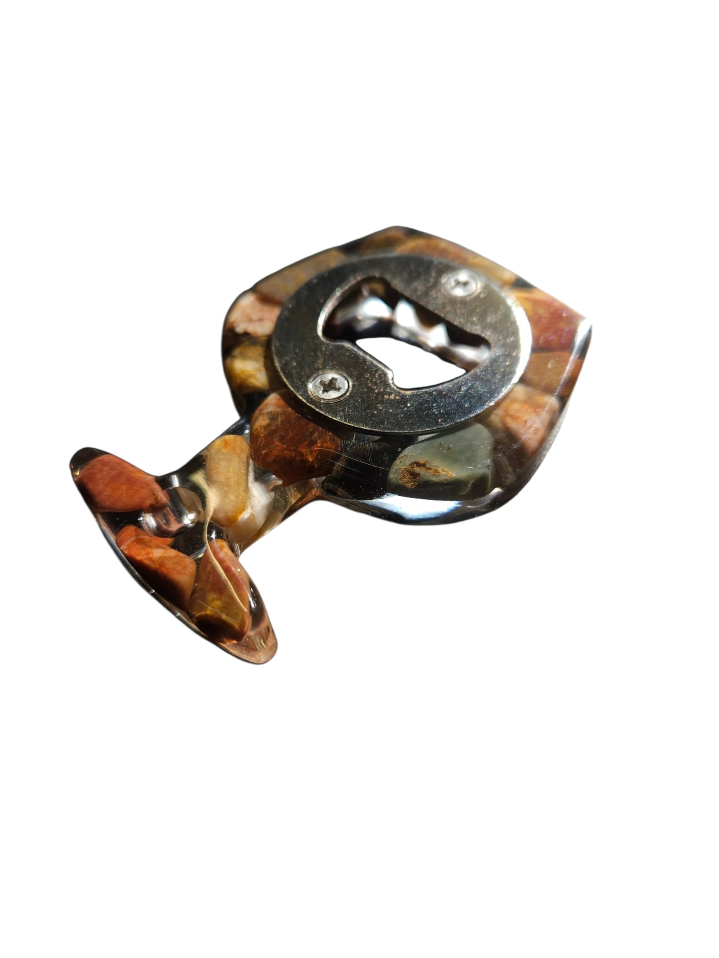 Handmade Stone & Resin Bottle Opener – One-of-a-Kind