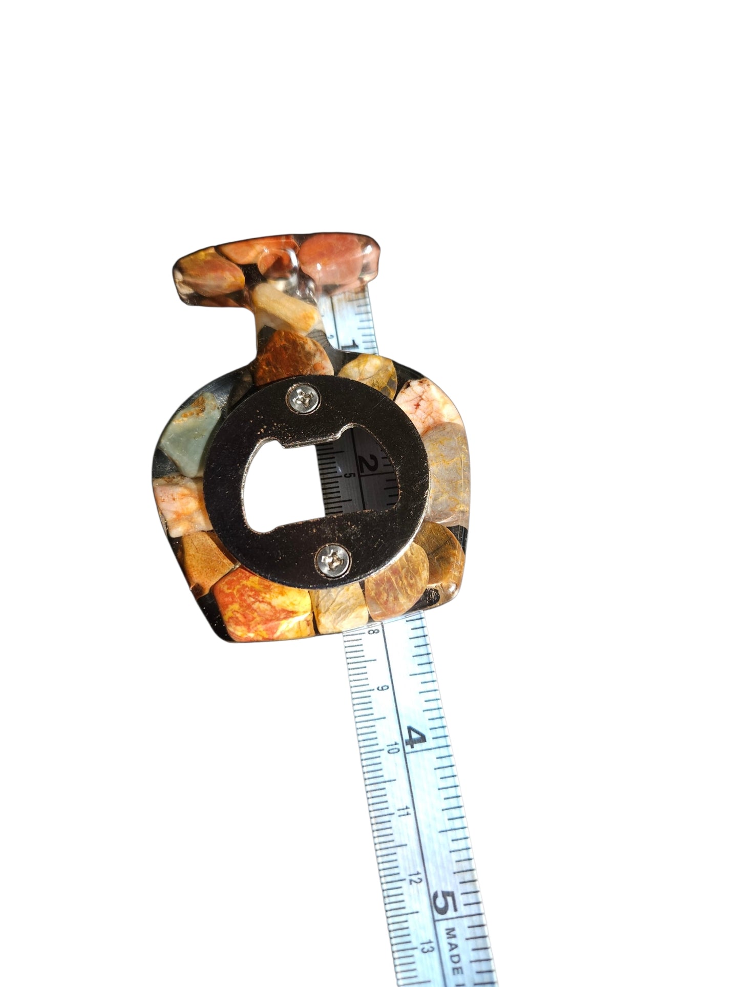 Handmade Stone & Resin Bottle Opener – One-of-a-Kind