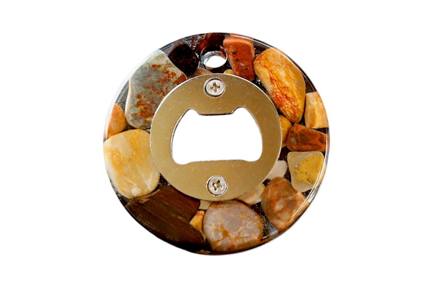Handmade Stone & Resin Bottle Opener – One-of-a-Kind