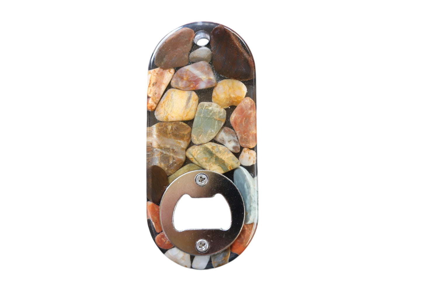 Handmade Stone & Resin Bottle Opener – One-of-a-Kind