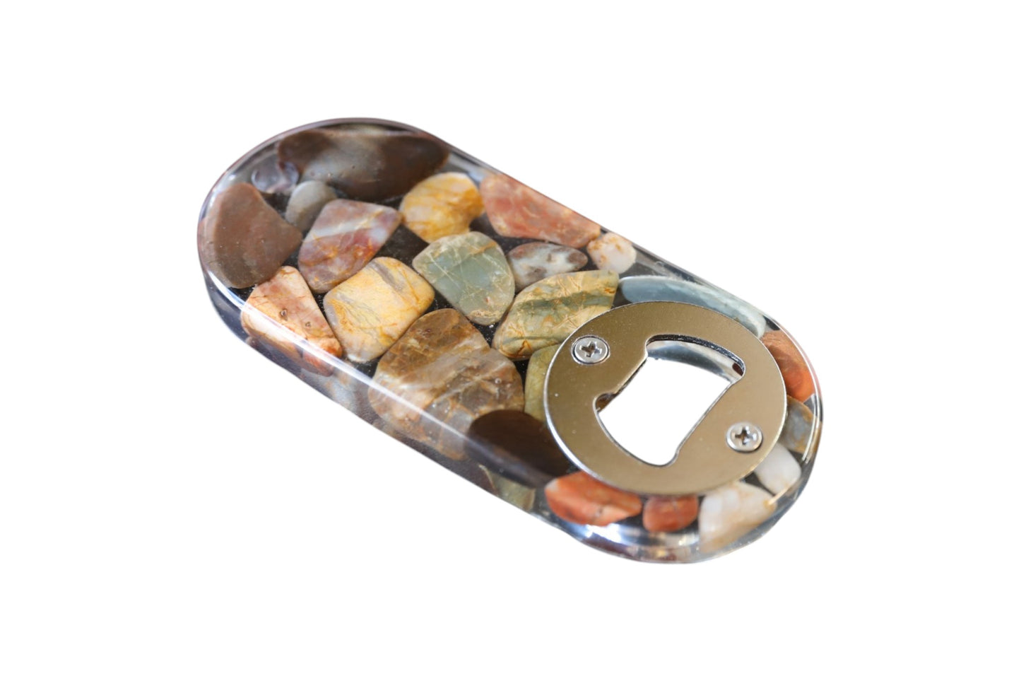 Handmade Stone & Resin Bottle Opener – One-of-a-Kind