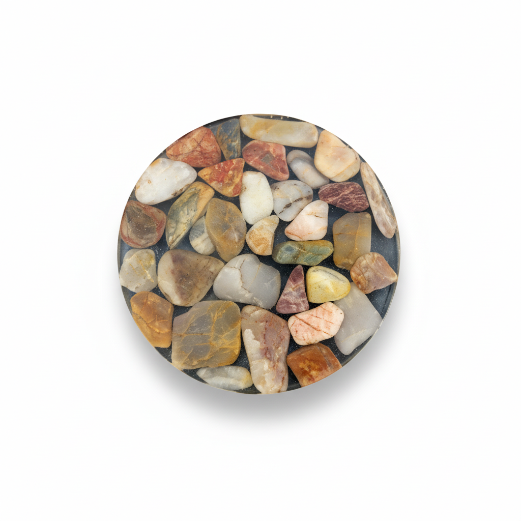 Handmade Resin Stone Coasters – Set of 4