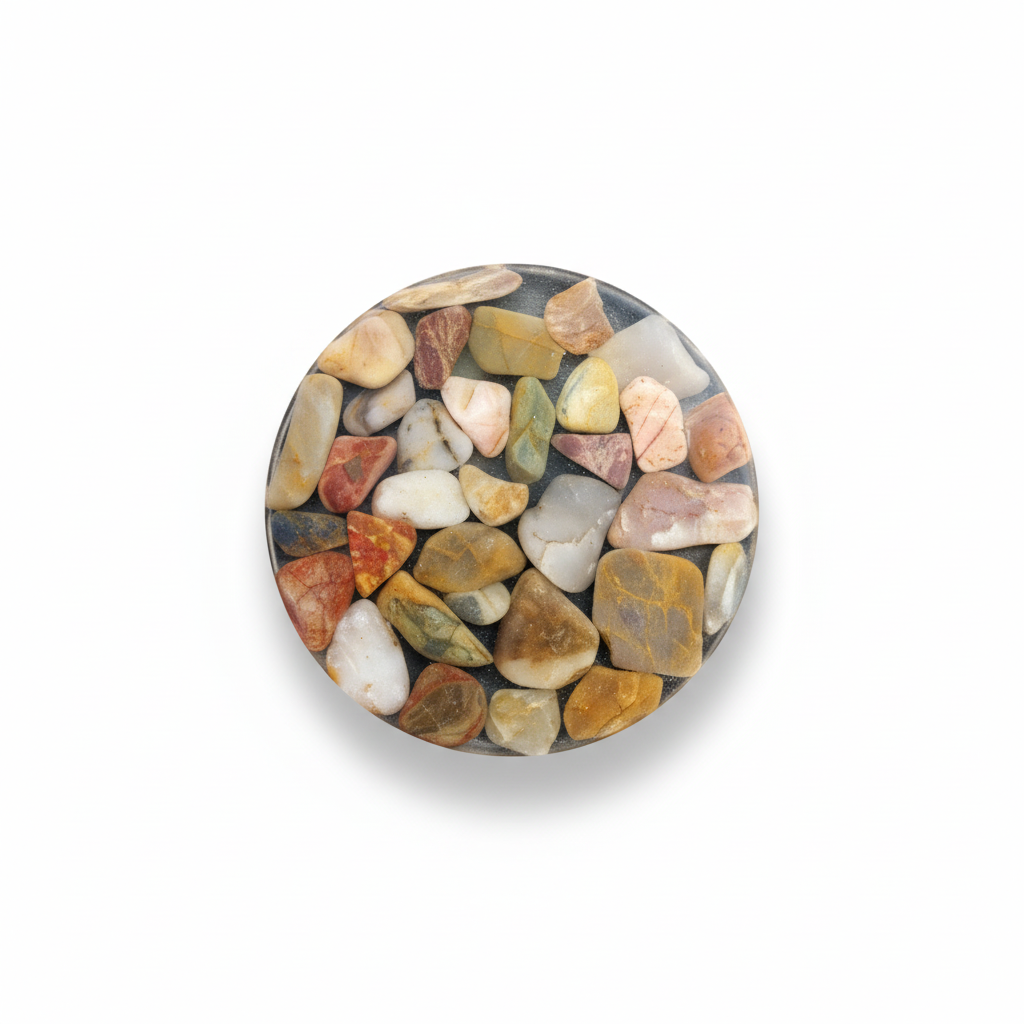 Handmade Resin Stone Coasters – Set of 4