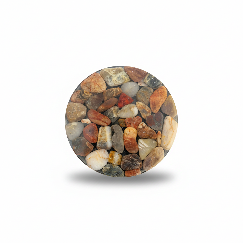 Handmade Resin Stone Coasters – Set of 4