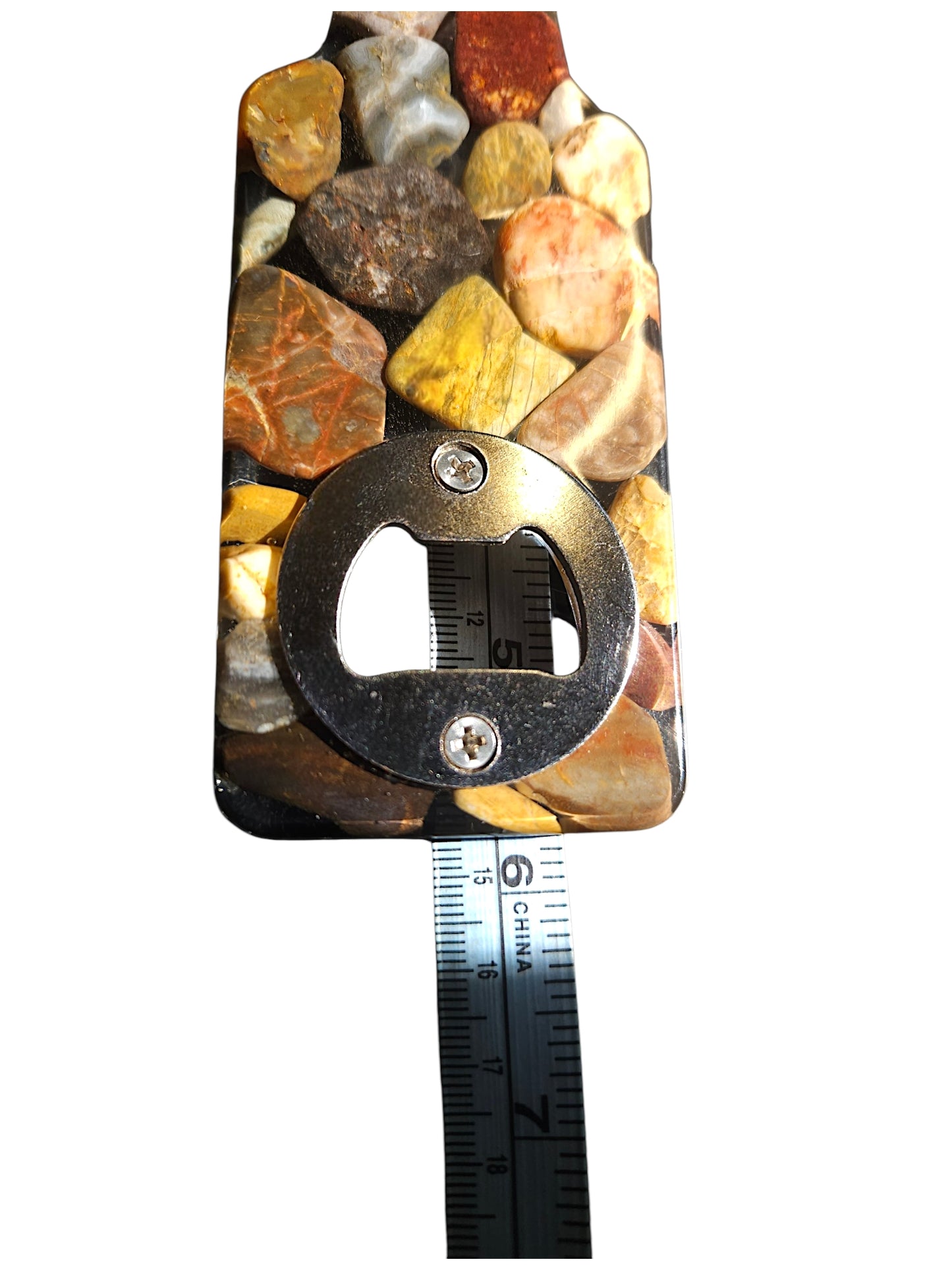 Handmade Stone & Resin Bottle Opener – One-of-a-Kind