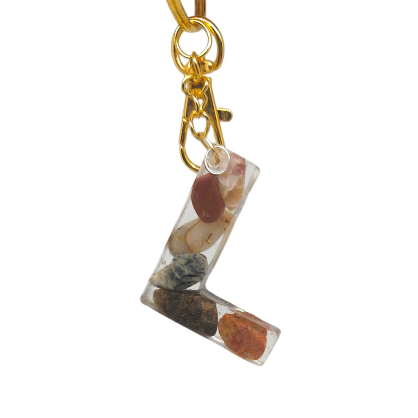 Personalised Initial Resin Keyring