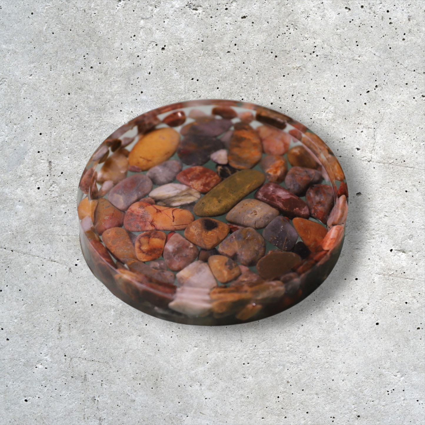 Handmade Resin & Natural Stone Coaster