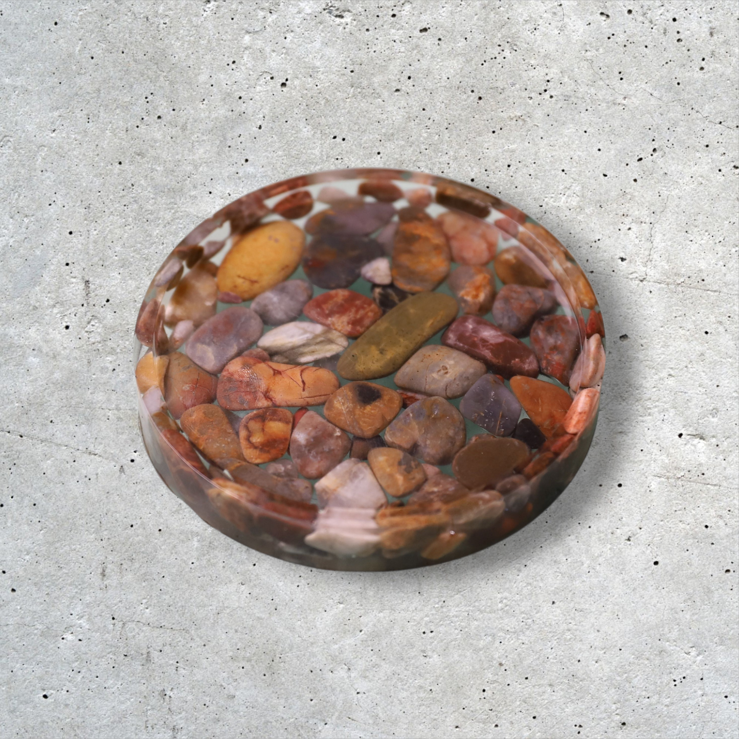 Handmade Resin & Natural Stone Coaster