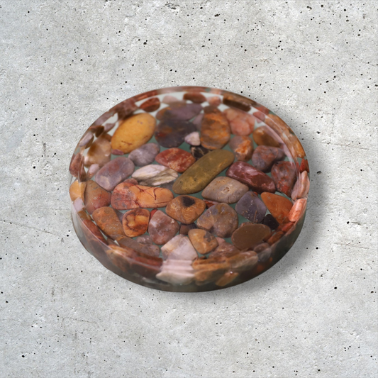 Handmade Resin & Natural Stone Coaster