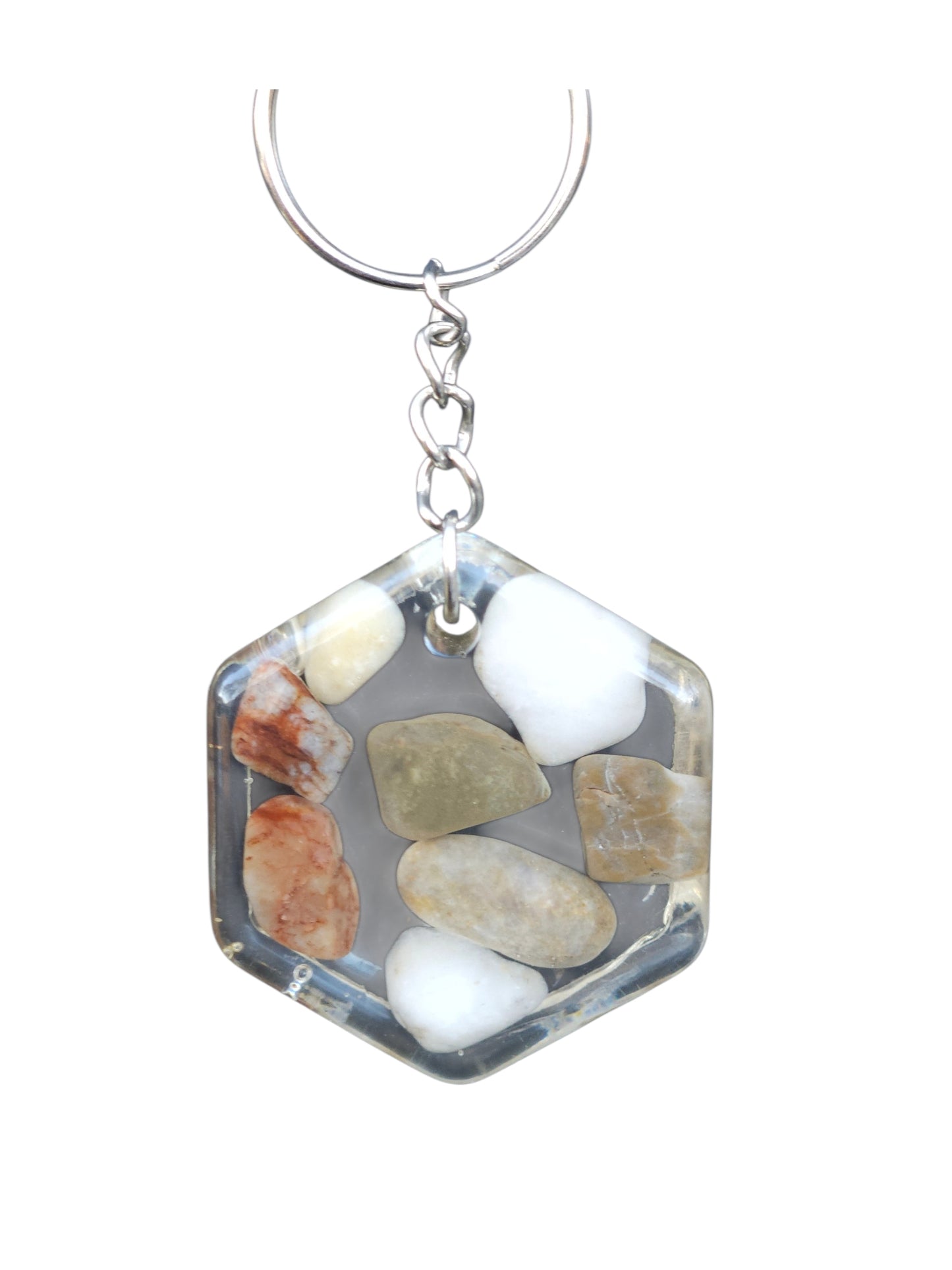 One-of-a-Kind Resin & Gemstone Keyrings