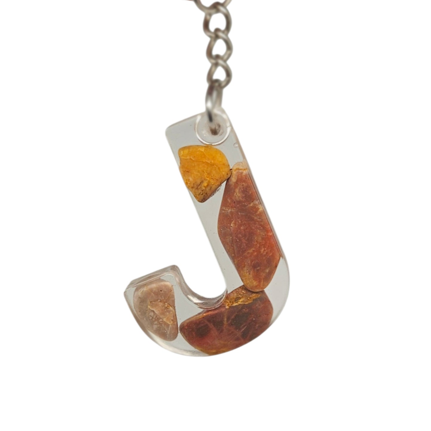 Personalised Initial Resin Keyring