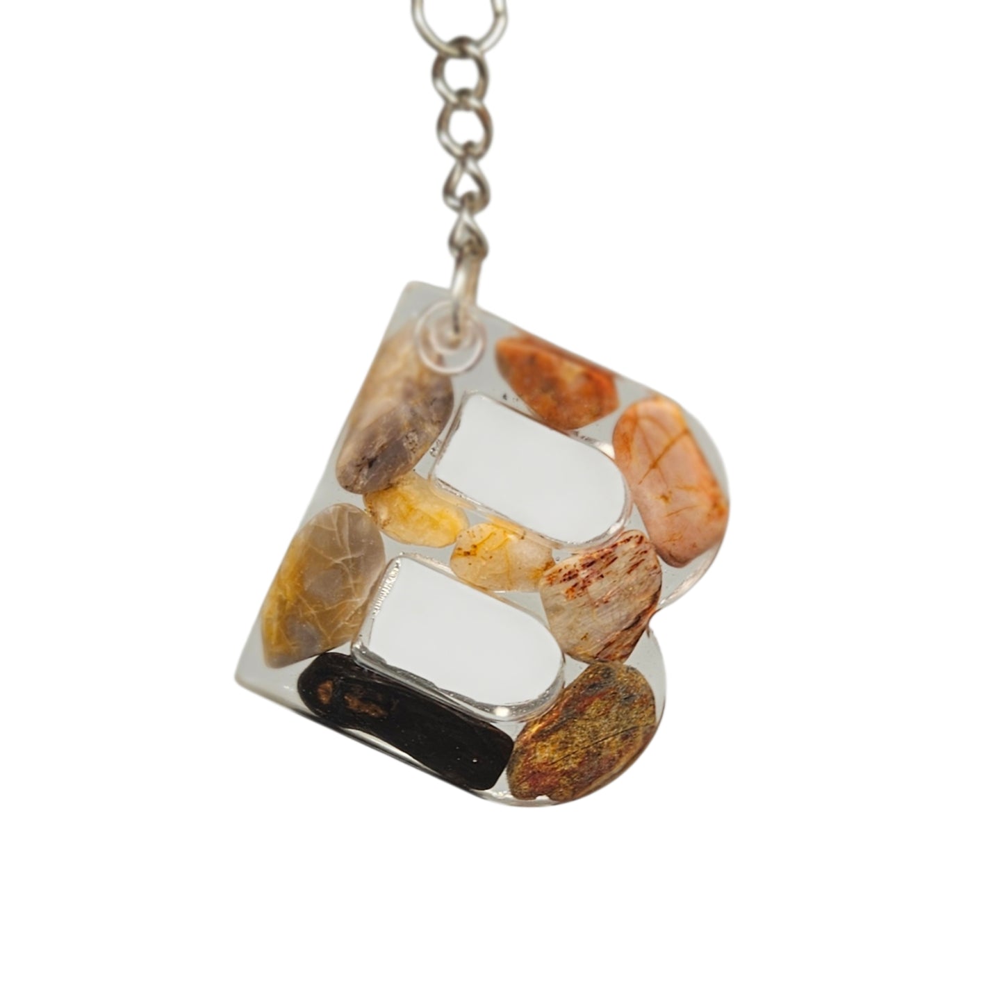 Personalised Initial Resin Keyring