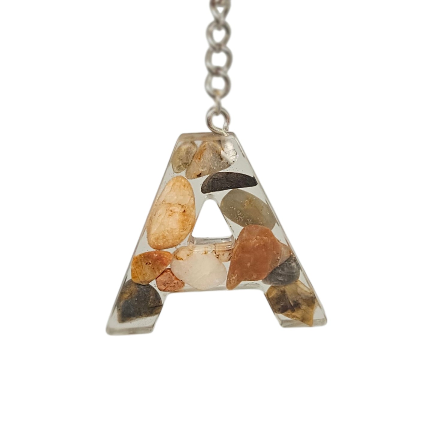 Personalised Initial Resin Keyring