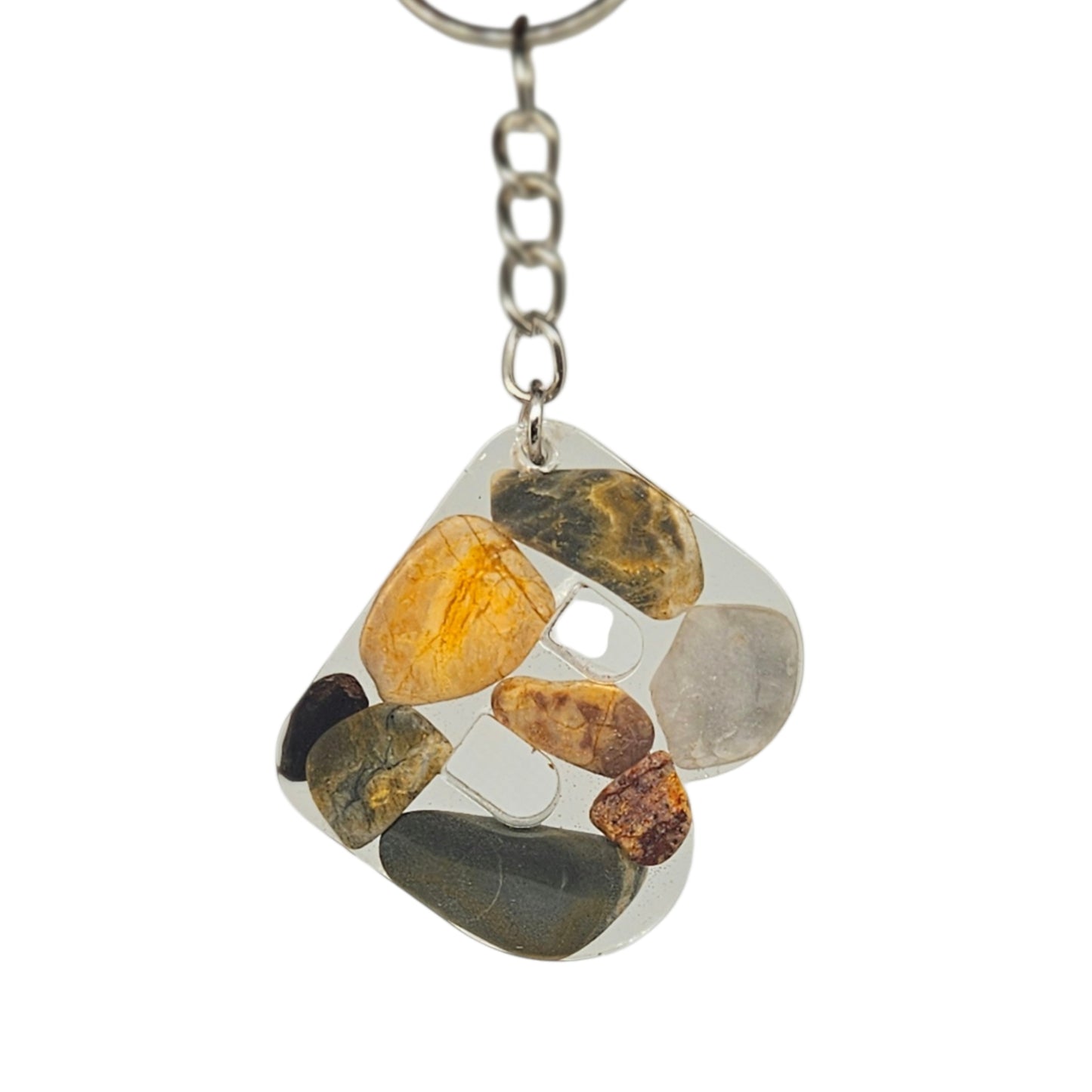 Personalised Initial Resin Keyring