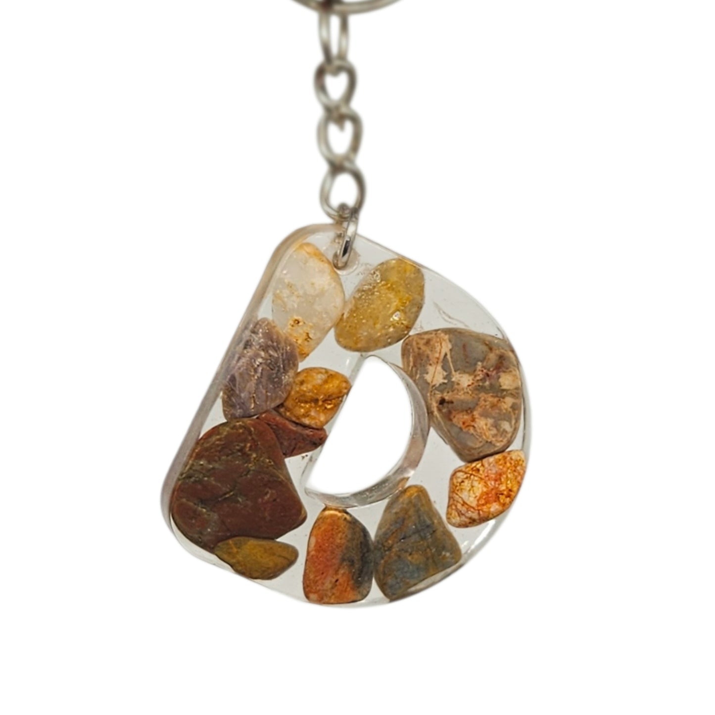 Personalised Initial Resin Keyring
