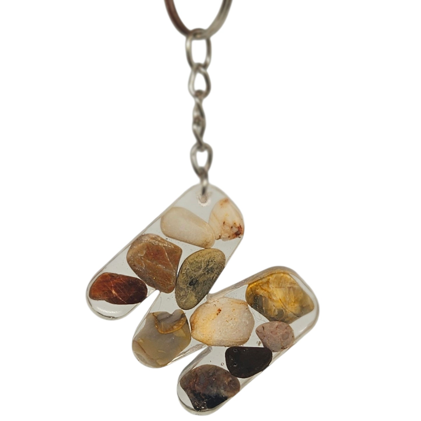 Personalised Initial Resin Keyring