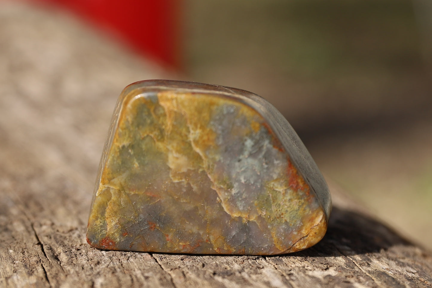 Hand-Cut & Polished Bucca Jasper Stone – 5.8cm