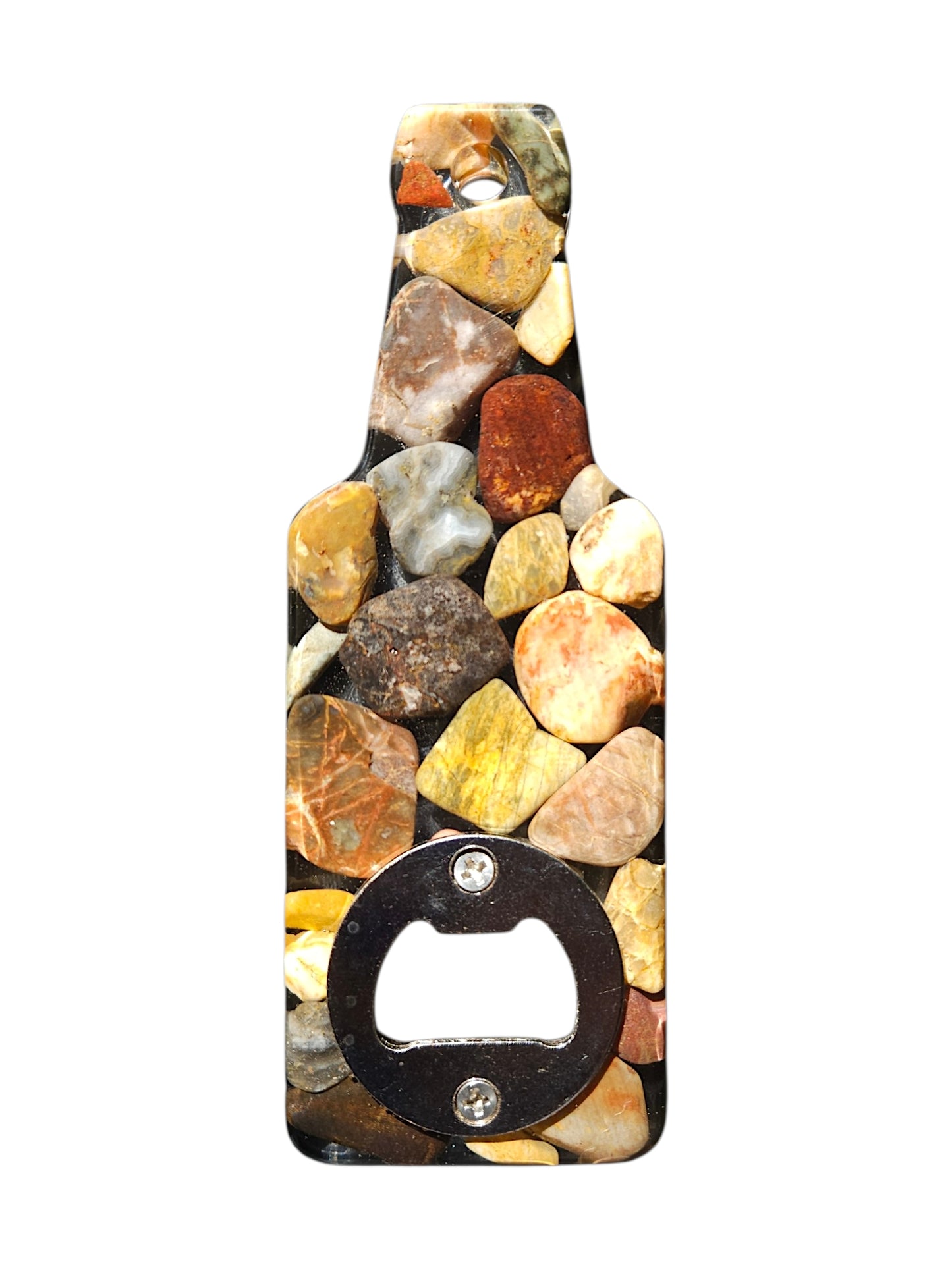 Handmade Stone & Resin Bottle Opener – One-of-a-Kind
