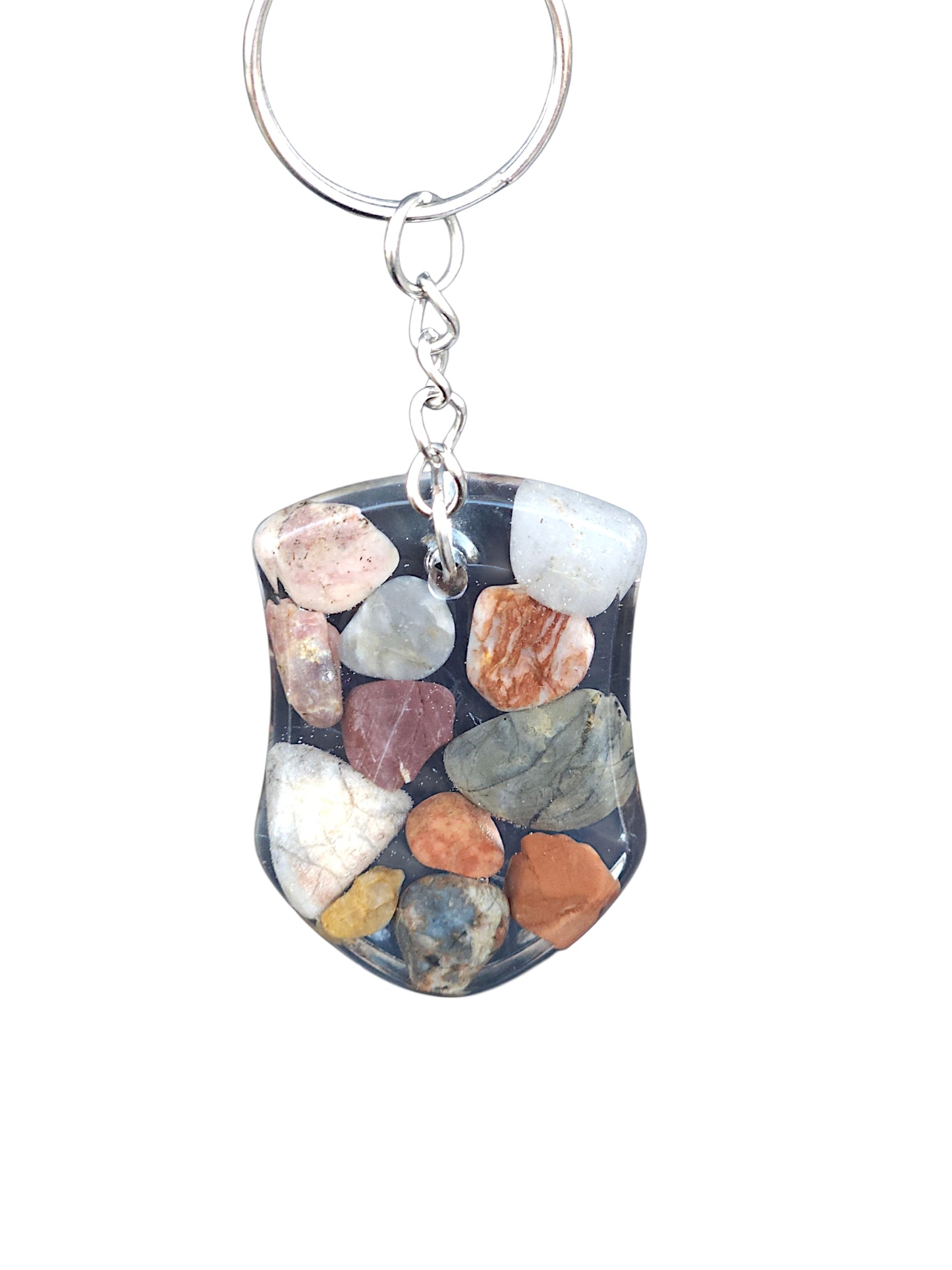 One-of-a-Kind Resin & Gemstone Keyrings