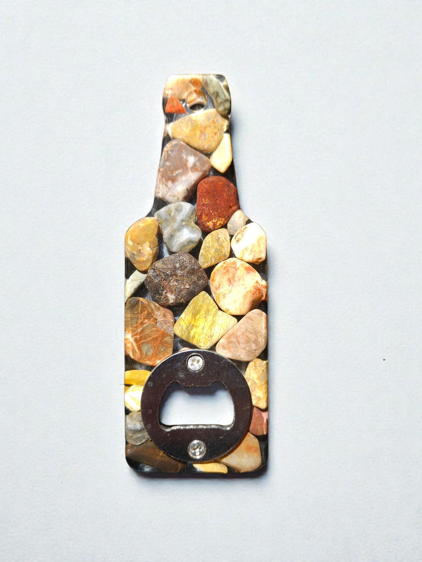 Handmade Stone & Resin Bottle Opener – One-of-a-Kind