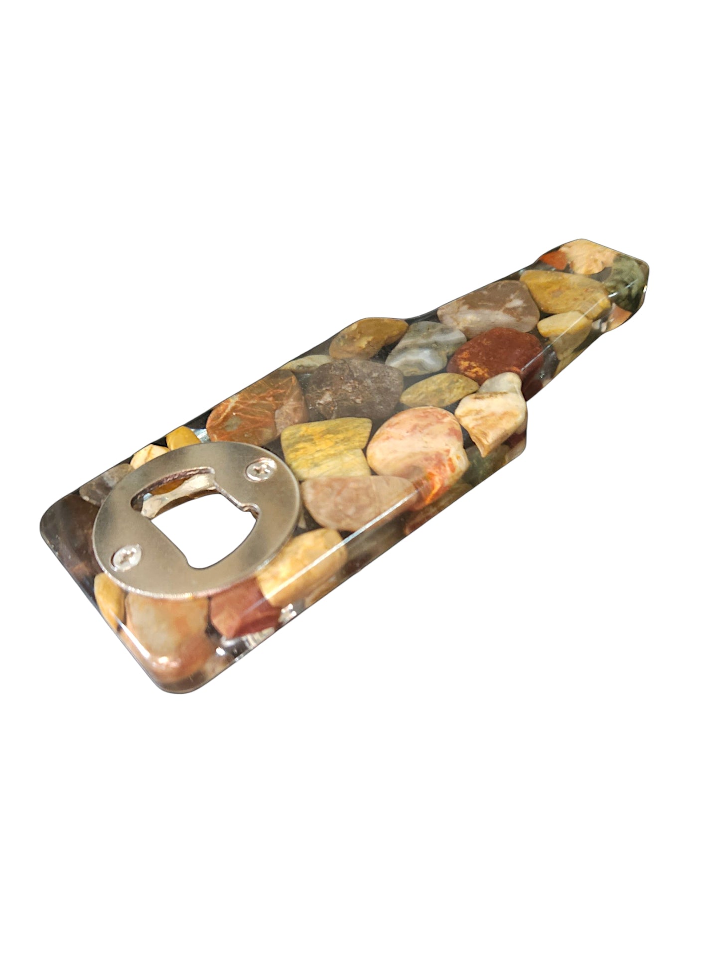 Handmade Stone & Resin Bottle Opener – One-of-a-Kind